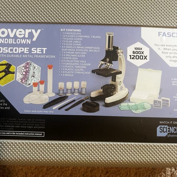 Discovery Mindblown Microscope Set with Case 120X Lots Of pieces - Picture 7 of 8